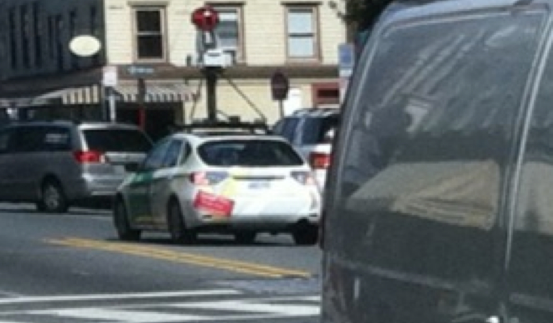 Illustration for article titled Google Street View Car Captures Me Capturing Google Street View Car